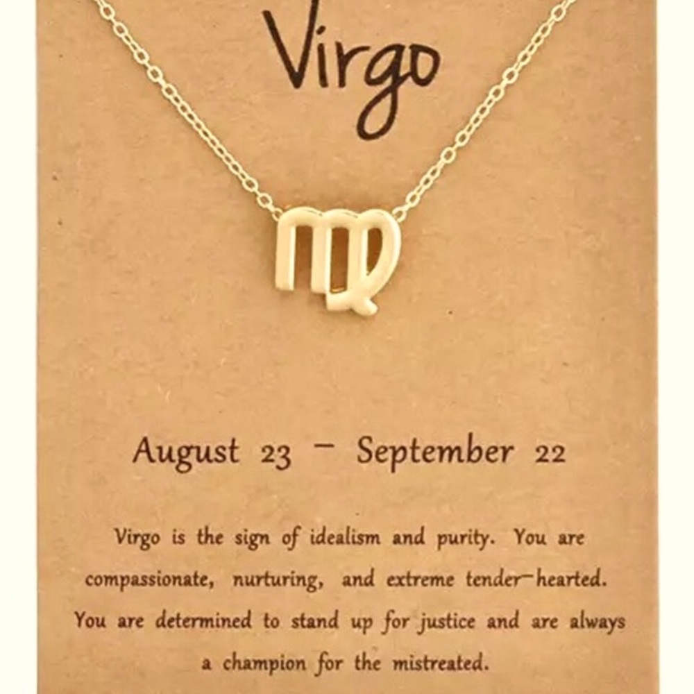 Virgo Zodiac Minimalist Boho Cute Charm Necklace *NWT*